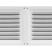 Kratki wentylacyjne - Kratka wentylacyjna ze stali nierdzewnej – żaluzjowa, wentylacyjna, chroniąca przed owadami – 30 x 15 cm – biała - miniaturka - grafika 1