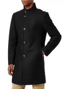 HUGO Płaszcz męski, czarny (Black1), 52 - Płaszcze męskie - miniaturka - grafika 1