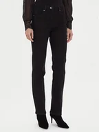 Spodnie damskie - Morgan Spodnie materiałowe 252-PASCAL2 Czarny Regular Fit - miniaturka - grafika 1