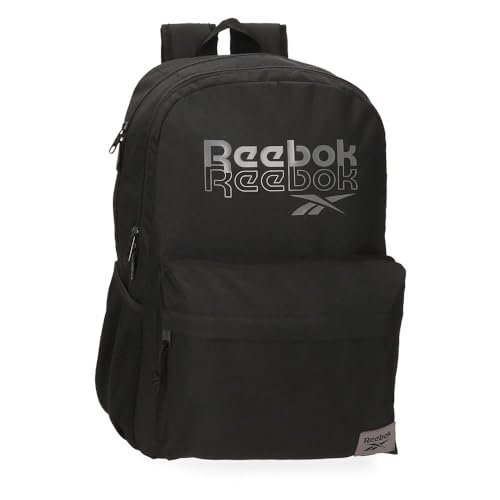 Reebok Melbourne Plecak szkolny adaptacyjny do wózka Czarny 31x44x15 cm Poliester by Joumma Bags, Czarny (Black), Talla única, Plecak szkolny z możliwością dostosowania do wózka