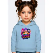 Bluzy dla dziewczynek - BLUZA DZIECIĘCA KPOP DEMON HUNTERS HUNTRIX 104 Z KAPTUREM BAWEŁNIANA - miniaturka - grafika 1