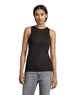 Koszulki i topy damskie - G-STAR RAW Damski tank top Engineered Rib, Czarny (Dk Black D19323-c678-6484), S - miniaturka - grafika 1