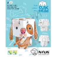 Zabawki kreatywne - Pies Cube Head Złóż I Pokoloruj - miniaturka - grafika 1