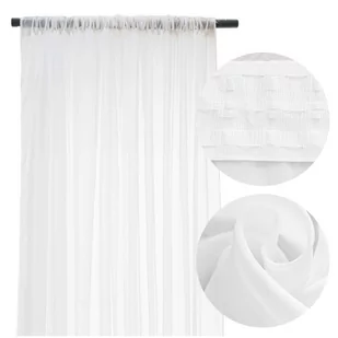Firana Dekoracyjna Ivy 200 x 250 Taśma Woal 01 - Firany - miniaturka - grafika 1