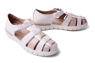 CAPRICE 24500-42 111 M2450042 offwhite/beige, półbuty letnie damskie - Caprice - Półbuty damskie - miniaturka - grafika 1