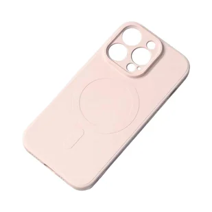 Silikonowe magnetyczne etui iPhone 14 Pro Max Silicone Case Magsafe - różowe - Etui i futerały do telefonów - miniaturka - grafika 1