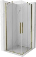Kabiny prysznicowe - Mexen Velar Duo kabina prysznicowa rozsuwana 90x90 cm, transparent, złota - 871-090-090-02-50 - miniaturka - grafika 1
