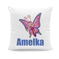 Kołdry i poduszki dla dzieci - Motyl - poduszka z imieniem - miniaturka - grafika 1