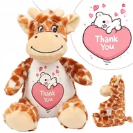 Maskotki i pluszaki - Miś Maskotka Przytulanka Żyrafa THANK YOU Wzory - miniaturka - grafika 1