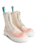 Botki damskie - Camper Skórzane botki w kolorze kremowo-różowym - miniaturka - grafika 1