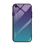 Etui i futerały do telefonów - Gradient Glass etui pokrowiec nakładka ze szkła hartowanego iPhone SE 2022 / SE 2020 / iPhone 8 / iPhone 7 zielono-fioletowy - miniaturka - grafika 1