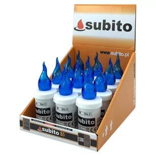 Wkłady Do Zniczy Led Subito S5 12 Sztuk Niebieskie - Lampiony i znicze - miniaturka - grafika 1