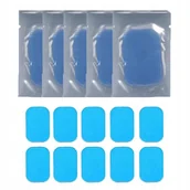 Masażery - 10X Nakładki Żelowe Klejące Do Elektrostymulatora Ems Pady Masażer Żel - miniaturka - grafika 1