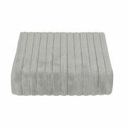 Ręczniki - Ręcznik kąpielowy mikrobawełna DELUXE szary, 70 x 140 cm - miniaturka - grafika 1