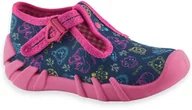 Buty dla dziewczynek - Kapcie do żłobka dla dziewczynki do przedszkola Befado 110N492 Speedy - miniaturka - grafika 1