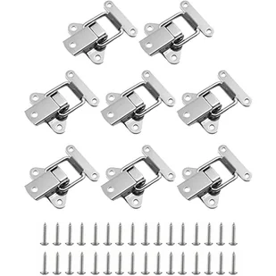 Zestaw 8 elementów, stalowy zatrzask napinający, zatrzask sprężynowy, zatrzask sprężynowy, klamra sprężynowa, akcesoria blokujące, ze śrubami, do skr - Zawiasy, okucia i inne akcesoria Zestaw 8 elementów, stalowy zatrzask napinający, zatrzask sprężynowy, zatrzask sprężynowy, klamra sprężynowa, akcesoria blokujące, ze śrubami, do skr - Zawiasy, okucia i inne akcesoria - miniaturka - grafika 1