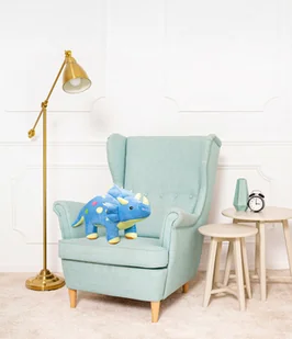 DUŻY WIELKI DINOZAUR ALEX PLUSZOWY PRZYTULANKA MIŚ MASKOTKA 60CM NIEBIESKI - Maskotki i pluszaki - miniaturka - grafika 1