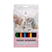 Kredki, ołówki, pastele i pisaki - Beniamin Kredki trójkątne jumbo The sweet pets 12 kolorów - miniaturka - grafika 1