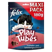 Przysmaki dla kotów - Felix Play Tubes 5 x 180 g O smaku indyka i szynki - miniaturka - grafika 1