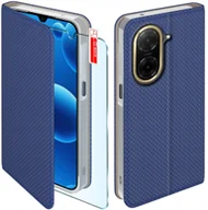 Etui i futerały do telefonów - Etui MAGNET do Xiaomi Redmi A5 Zamykane Granatowe Futerał + Szkło 9H - miniaturka - grafika 1