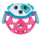 Gryzaki dla dzieci - Canpol babies Canpol Interaktywna zabawka z grzechotką różowa - miniaturka - grafika 1