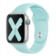 Akcesoria do smartwatchy - PASEK do Zegarka APPLE WATCH GUMOWY 42/44/45mm MIĘTOWY - miniaturka - grafika 1