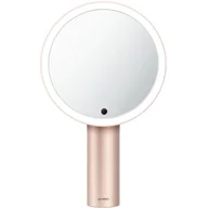 Lusterka do makijażu - AMIRO Różowe Lusterko kosmetyczne z podświetleniem LED AML009Z - miniaturka - grafika 1