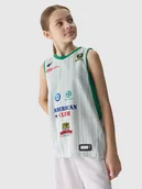 Koszulki dla chłopców - 4F Koszulka replika domowa z sezonu 2023/24 dziecięca 4F x MKS Pruszków - multikolor 134/140 (8-10 lat) - miniaturka - grafika 1