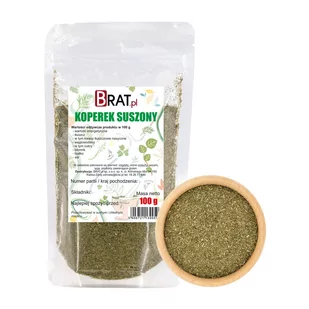 Koperek suszony 100g PRODUKT NATURALNY WYSOKIEJ JAKOŚCI - Przyprawy i zioła sypkie Koperek suszony 100g PRODUKT NATURALNY WYSOKIEJ JAKOŚCI - Przyprawy i zioła sypkie - miniaturka - grafika 1