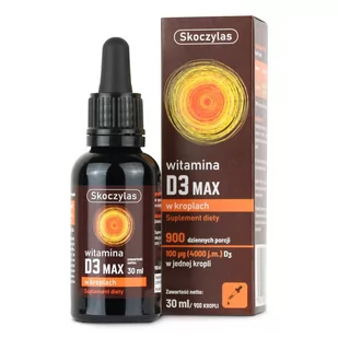 SKOCZYLAS SKOCZYLAS Witamina D3 Max W Kroplach 30ml - Witaminy i minerały dla sportowców - miniaturka - grafika 1