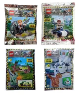 Klocki - Klocki LEGO Jurassic World - Zestaw 4 Polybag - JW01 - miniaturka - grafika 1