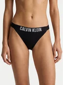 Stroje kąpielowe - Calvin Klein Swimwear Dół od bikini LV00Q61213 Czarny - miniaturka - grafika 1