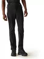 Odzież trekkingowa męska - Regatta Spodnie funkcyjne "Mountain III" w kolorze czarnym - miniaturka - grafika 1