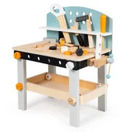 Mały majsterkowicz - Drewniany warsztat dla dzieci stół narzędziowy 38 elementów ECOTOYS - miniaturka - grafika 1