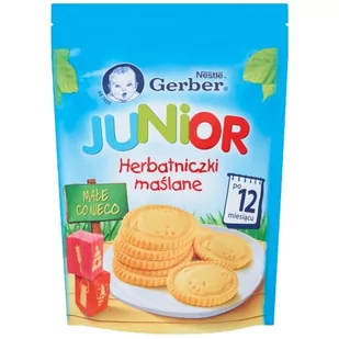 Gerber Junior, Herbatniczki maślane, 180 g, 12m+ - Desery dla dzieci - miniaturka - grafika 1