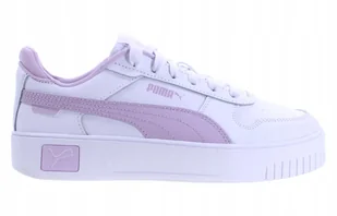 Młodzieżowe sneakersy Carina Street PUMA White Grape Mist Purple - Buty trekkingowe dziecięce - miniaturka - grafika 1