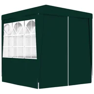 Pawilony ogrodowe - vidaXL Namiot imprezowy ze ściankami, 2x2 m, zielony, 90 g/m 48532 - miniaturka - grafika 1