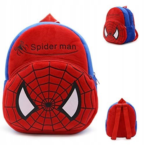 PLECAK DZIECIĘCY SPIDERMAN CZERWONO-NIEBIESKI MOTYW SUPERBOHATERA 24CM