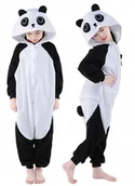Piżamy chłopięce - Panda Piżama Dzieci Kigurumi Przebranie 140 i 146 - miniaturka - grafika 1