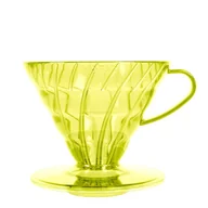 Zaparzacze i kawiarki - Plastikowy Drip Hario V60-02 Sunflower Yellow - Żółty - miniaturka - grafika 1