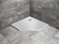 Brodziki prysznicowe - Radaway Doros Pt Stone brodzik pięciokątny 80x80x5cm biały SDRPT8080-01-04S - miniaturka - grafika 1