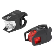 Lampki rowerowe - Zestaw lampek rowerowych Led Force Cage przód + tył - miniaturka - grafika 1