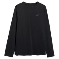 Koszulki sportowe męskie - Koszulka męska 4F Longsleeve M474 Rozmiar: XL / Kolor: czarny - miniaturka - grafika 1