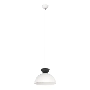 Biało-czarna lampa wisząca 1475/1S z serii LUNARO 1S BL WHITE/BLACK - Lampy sufitowe - miniaturka - grafika 1