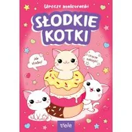 Kolorowanki, wyklejanki - Urocze malowanki. Słodkie kotki - miniaturka - grafika 1