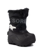 Buty dla dziewczynek - Sorel Śniegowce Toddler Snow Commander NV1960 Czarny - miniaturka - grafika 1