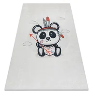 Dywany dla dzieci - Dywan do prania BAMBINO 1129 Panda dla dzieci, antypoślizgowy - krem, 80x150 cm - miniaturka - grafika 1