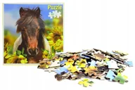 Puzzle - PUZZLE TRADYCYJNE Z MOTYWEM KONIA KOŃ 100el PENNY&FRIENDS ok 25 x 25 cm - miniaturka - grafika 1