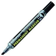 Długopisy - Pentel 6,0 mm końcówka dłuto Maxi Flow płynny tusz permanentny marker z przyciskiem do odświeżania tuszu – czarny (opakowanie 12 długopisów) - miniaturka - grafika 1