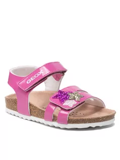 Buty dla dziewczynek - Geox Sandały B S.Chalki G. A B152RA 000HH C8002 S Różowy - grafika 1